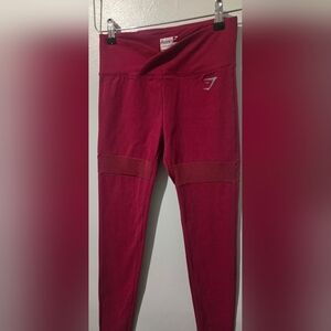 Gymshark Leggings Raspberry Colored Size Small. Nikki Blackketter